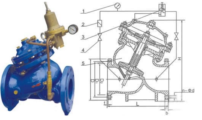 MK体育活塞式安全泄压阀AX742X结构图