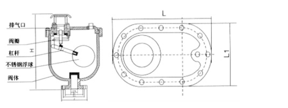 MK体育CARV复合式排气阀结构图